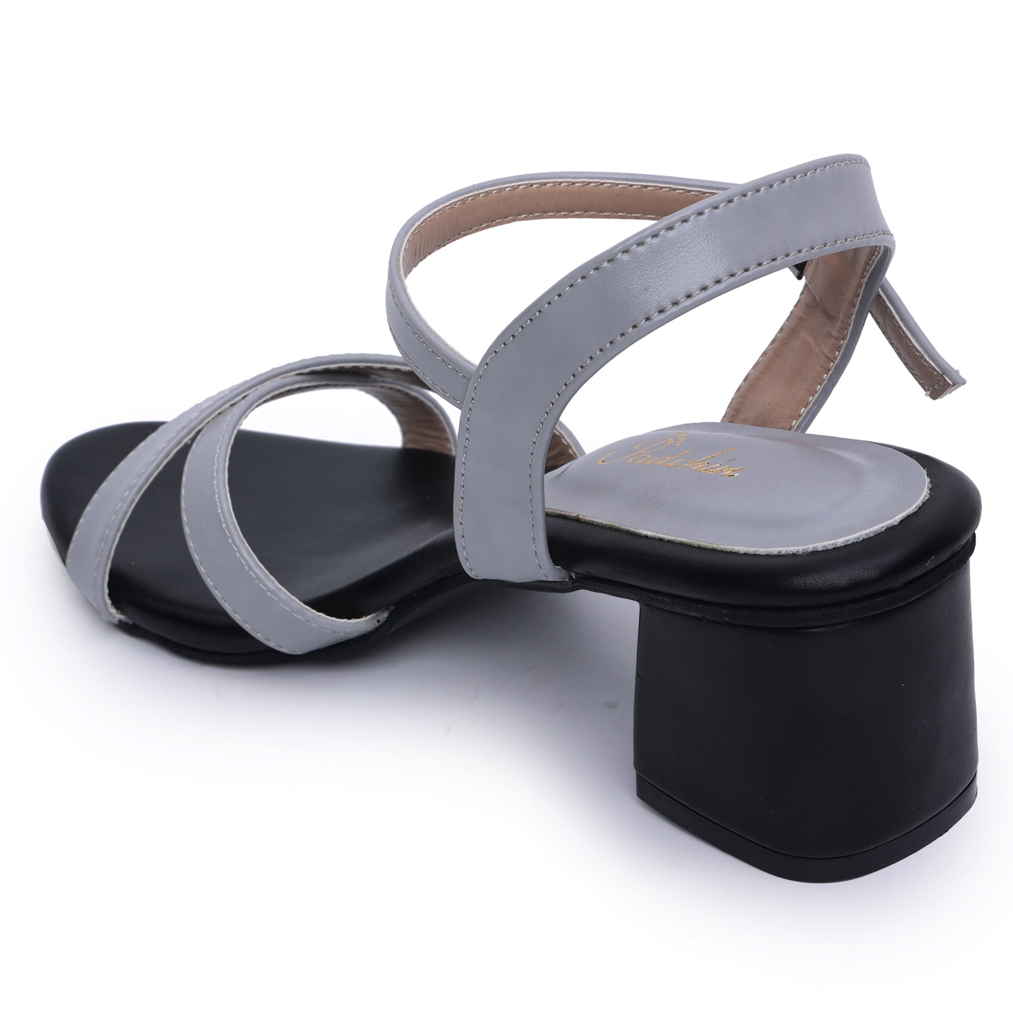 Buckle Strap Round Toe Block Heel