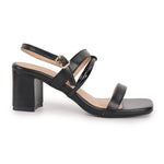 Load image into Gallery viewer, Buckle Strap Square Toe Block Heel
