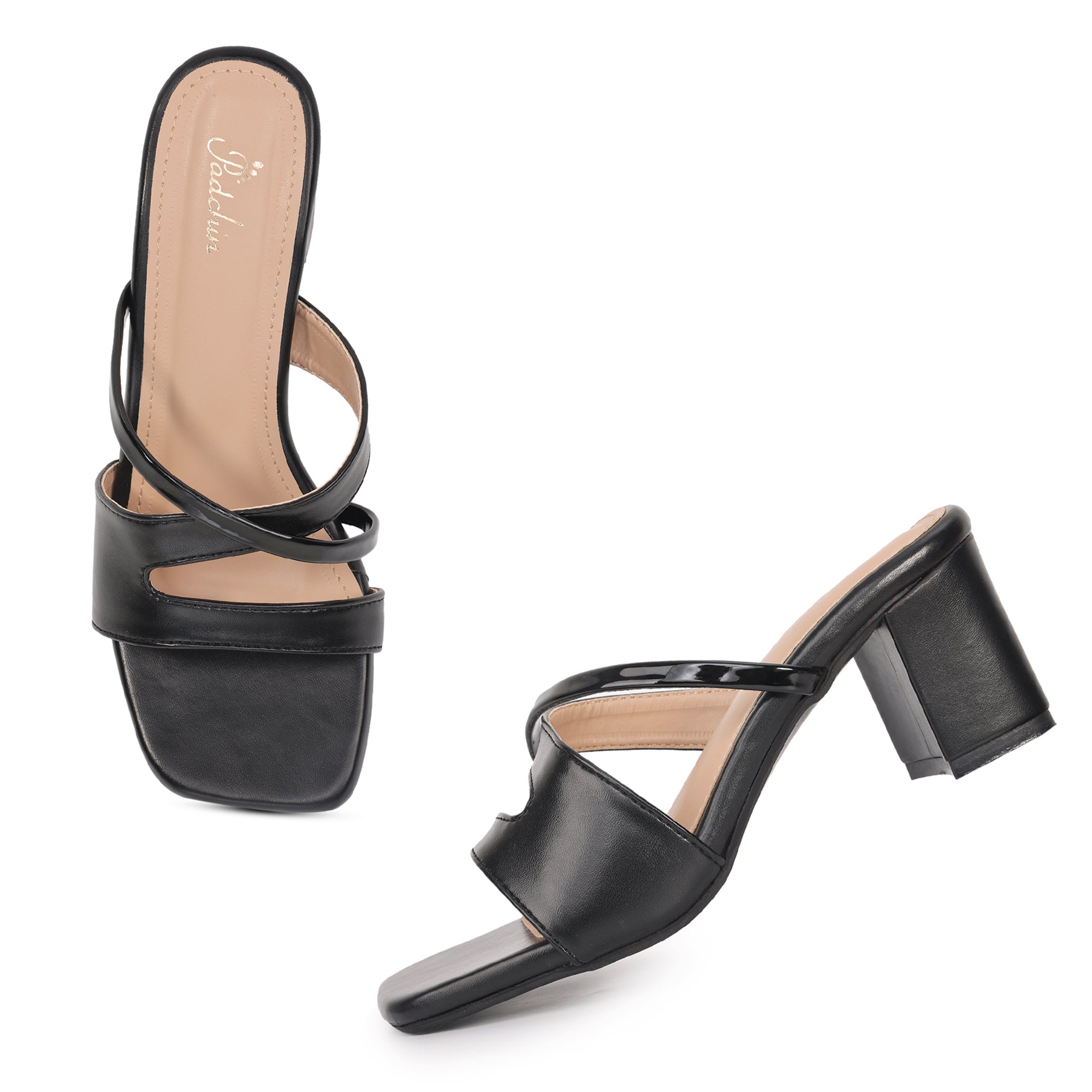 Square Toe Block Heel