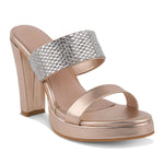 Load image into Gallery viewer, Women's Rhinestone Embellished Block Heel Sandals