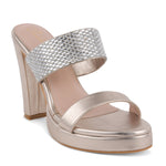 Load image into Gallery viewer, Women's Rhinestone Embellished Block Heel Sandals