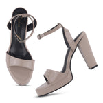 Load image into Gallery viewer, Women's Open Toe Ankle Strap Chunky Heels Sandals