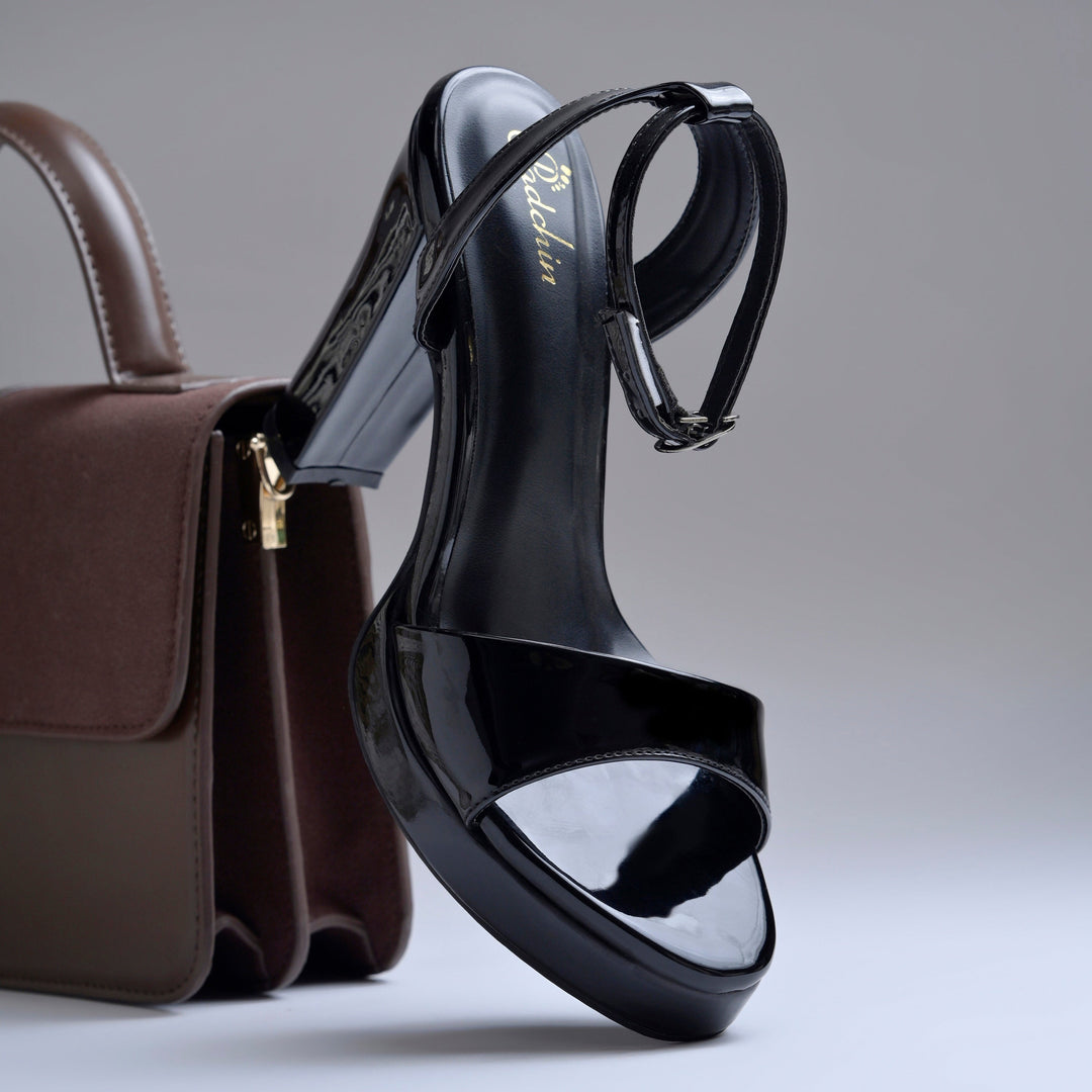 Women's Open Toe Ankle Strap Chunky Heels Sandals