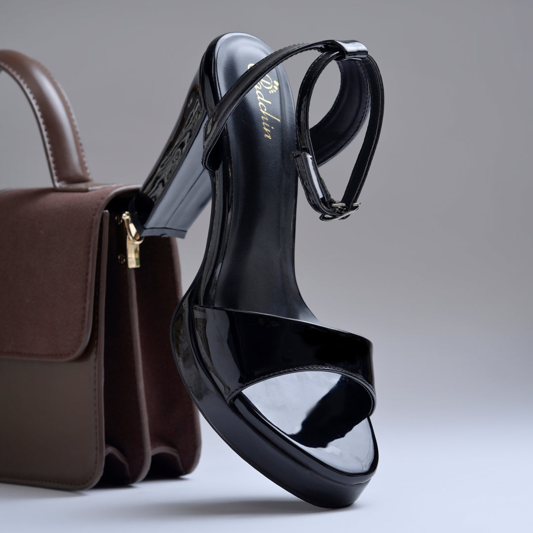 Women's Open Toe Ankle Strap Chunky Heels Sandals
