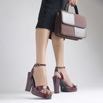 Load image into Gallery viewer, Women's Open Toe Ankle Strap Chunky Heels Sandals