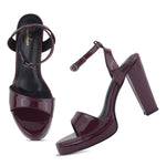 Load image into Gallery viewer, Women's Open Toe Ankle Strap Chunky Heels Sandals