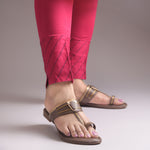 Load image into Gallery viewer, Women's Kolhapuri Style Toe Ring Flats with Metal Details Slippers