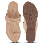 Load image into Gallery viewer, Women's Kolhapuri Flats Sandals Toe Ring Slip-On Braided Ethnic Slippers
