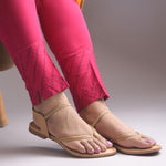 Load image into Gallery viewer, Women's Toe Ring Flat Sandals with Metallic Multi Strap Design Slippers