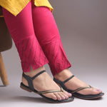 Load image into Gallery viewer, Women's Toe Ring Flat Sandals with Metallic Multi Strap Design Slippers