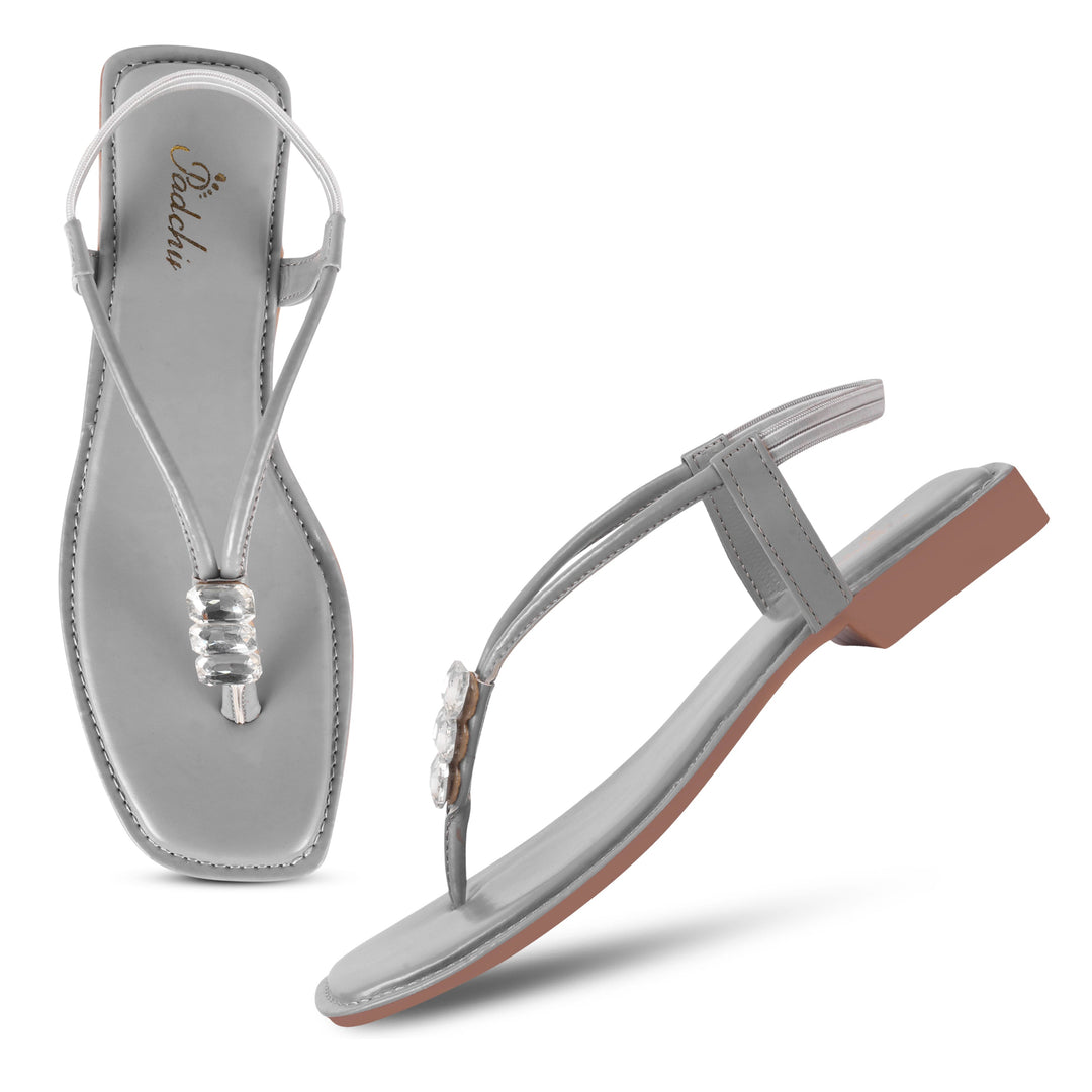 Padchin Women Flats Heel | Ladies Stylish Chappal, Ethnic Slippers and Fashion Sandals