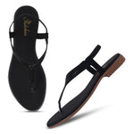 Load image into Gallery viewer, Padchin Women Flats Heel | Ladies Stylish Chappal, Embellished Slippers and Ethnic Fashion Sandals
