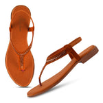 Load image into Gallery viewer, Padchin Women Flats Heel | Ladies Stylish Chappal, Embellished Slippers and Ethnic Fashion Sandals
