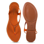 Load image into Gallery viewer, Padchin Women Flats Heel | Ladies Stylish Chappal, Embellished Slippers and Ethnic Fashion Sandals
