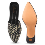 Load image into Gallery viewer, Padchin Women Slim Heel Mule Sandal Bellies | Fancy Trending and Comfortable ladies footwear
