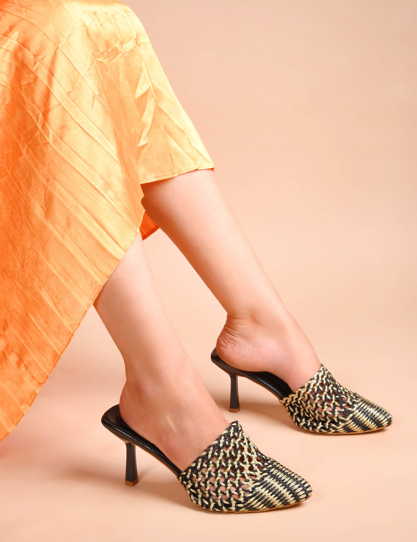 Padchin Women Slim Heel Mule Sandal Bellies | Fancy Trending and Comfortable ladies footwear