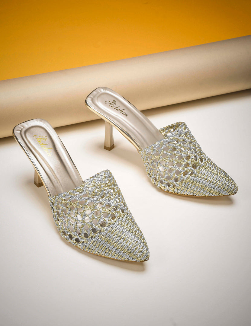 Padchin Women Slim Heel Mule Sandal Bellies | Fancy Trending and Comfortable ladies footwear