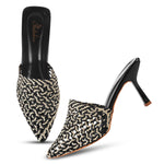 Load image into Gallery viewer, Padchin Women Stiletto Mule Heel Sandal Stylish Slip-On Slim Heels for Party, Casual, Formal Wear
