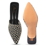 Load image into Gallery viewer, Padchin Women Stiletto Mule Heel Sandal Stylish Slip-On Slim Heels for Party, Casual, Formal Wear
