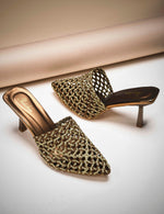 Load image into Gallery viewer, Padchin Women Stiletto Mule Heel Sandal Stylish Slip-On Slim Heels for Party, Casual, Formal Wear
