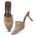 Load image into Gallery viewer, Padchin Women Stiletto Mule Heel Sandal Stylish Slip-On Slim Heels for Party, Casual, Formal Wear
