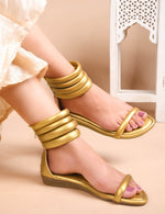 Load image into Gallery viewer, Padchin Women Flat Sandals Comfortable Gladiator flatform Stappy Heel ladies footwear