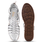 Load image into Gallery viewer, Padchin Flats Gladiator With Zip Closure For Women Sandals| High-Tops Sandal For Women
