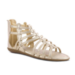 Load image into Gallery viewer, Padchin Flats Gladiator With Zip Closure For Women Sandals| High-Tops Sandal For Women
