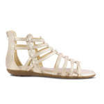 Load image into Gallery viewer, Padchin Flats Gladiator With Zip Closure For Women Sandals| High-Tops Sandal For Women
