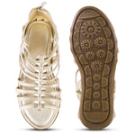 Load image into Gallery viewer, Padchin Flats Gladiator With Zip Closure For Women Sandals| High-Tops Sandal For Women
