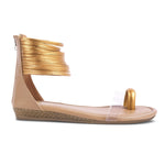 Load image into Gallery viewer, Padchin Flats Gladiator Women Sandals, Zip Closure High-Tops flatform Sandal For Ladies
