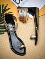 Load image into Gallery viewer, Padchin Flats Gladiator Women Sandals, Zip Closure High-Tops flatform Sandal For Ladies
