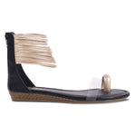 Load image into Gallery viewer, Padchin Flats Gladiator Women Sandals, Zip Closure High-Tops flatform Sandal For Ladies
