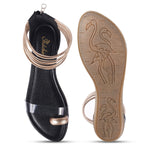 Load image into Gallery viewer, Padchin Flats Gladiator Women Sandals, Zip Closure High-Tops flatform Sandal For Ladies

