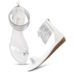 Load image into Gallery viewer, Padchin Flats Gladiator Women Sandals, Zip Closure High-Tops flatform Sandal For Ladies
