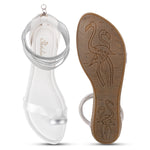 Load image into Gallery viewer, Padchin Flats Gladiator Women Sandals, Zip Closure High-Tops flatform Sandal For Ladies
