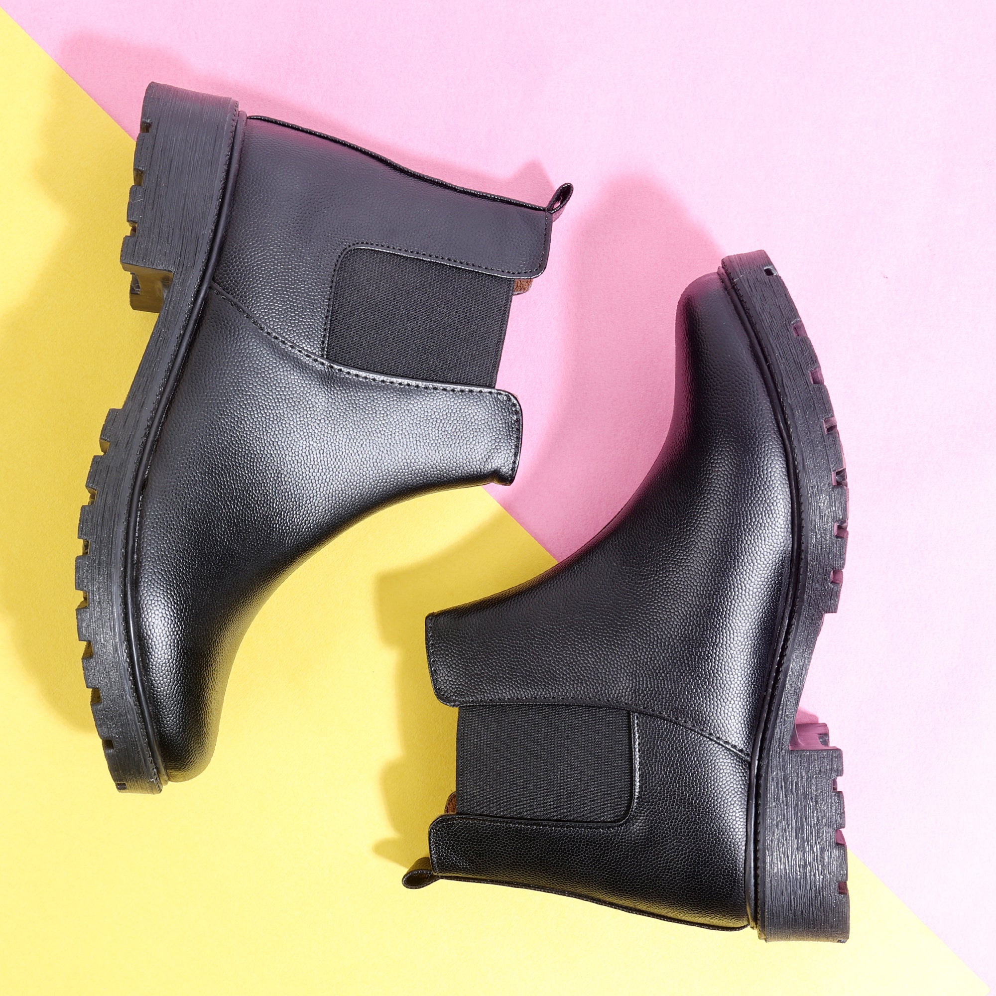 Block Heeled Chelsea Boots